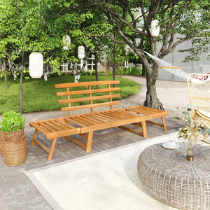 Galleria Design Garden Bench 2-in-1 190 cm Solid Acacia Wood