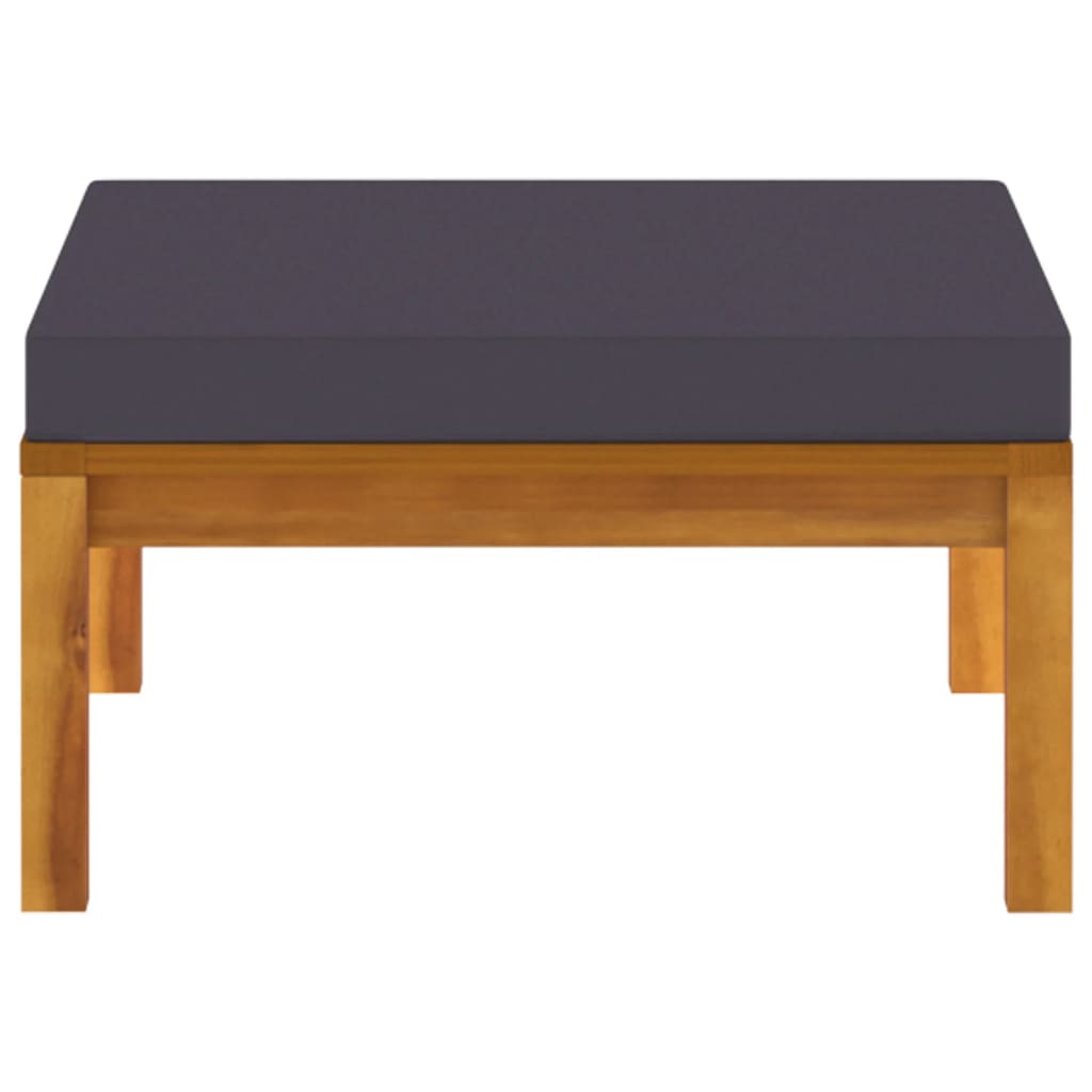 Galleria Design 3 Piece Garden Lounge Set with Dark Grey Cushions Acacia Wood