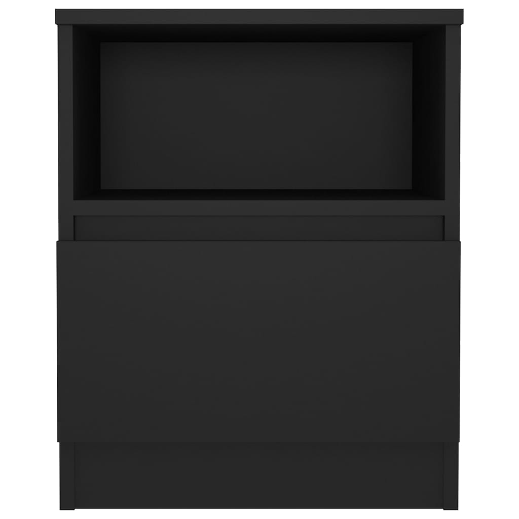 Galleria Design Bed Cabinet Black 40x40x50 cm Engineered Wood