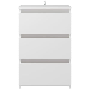 Galleria Design Bed Cabinet White 40x35x62.5 cm Engineered Wood