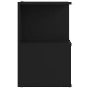 Galleria Design Bedside Cabinets 2 pcs Black 35x35x55 cm Engineered Wood