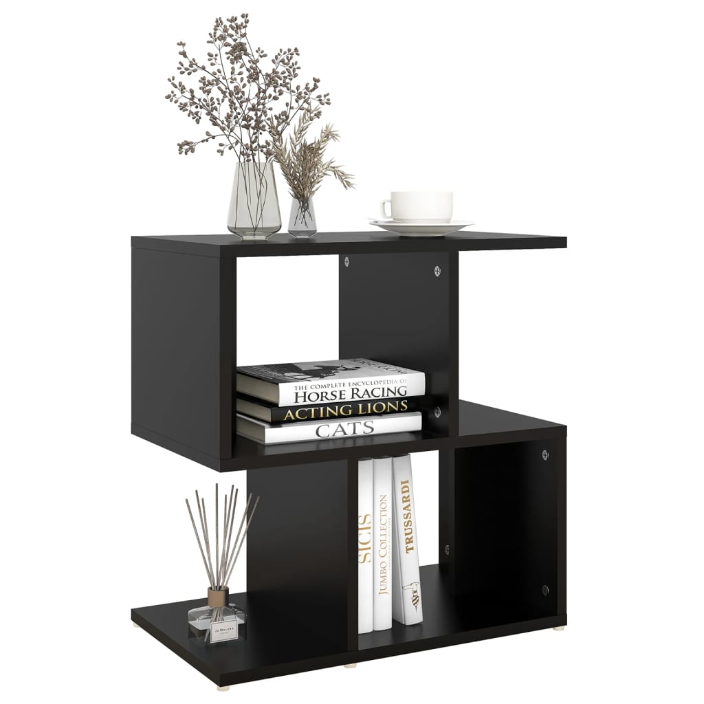 Galleria Design Bedside Cabinet Black 50x30x51.5 cm Engineered Wood