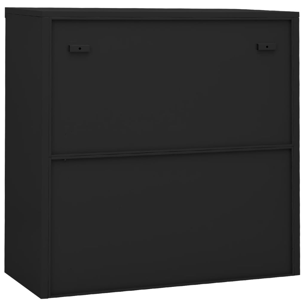 Galleria Design Office Cabinet with Sliding Door Anthracite 90x40x90 cm Steel