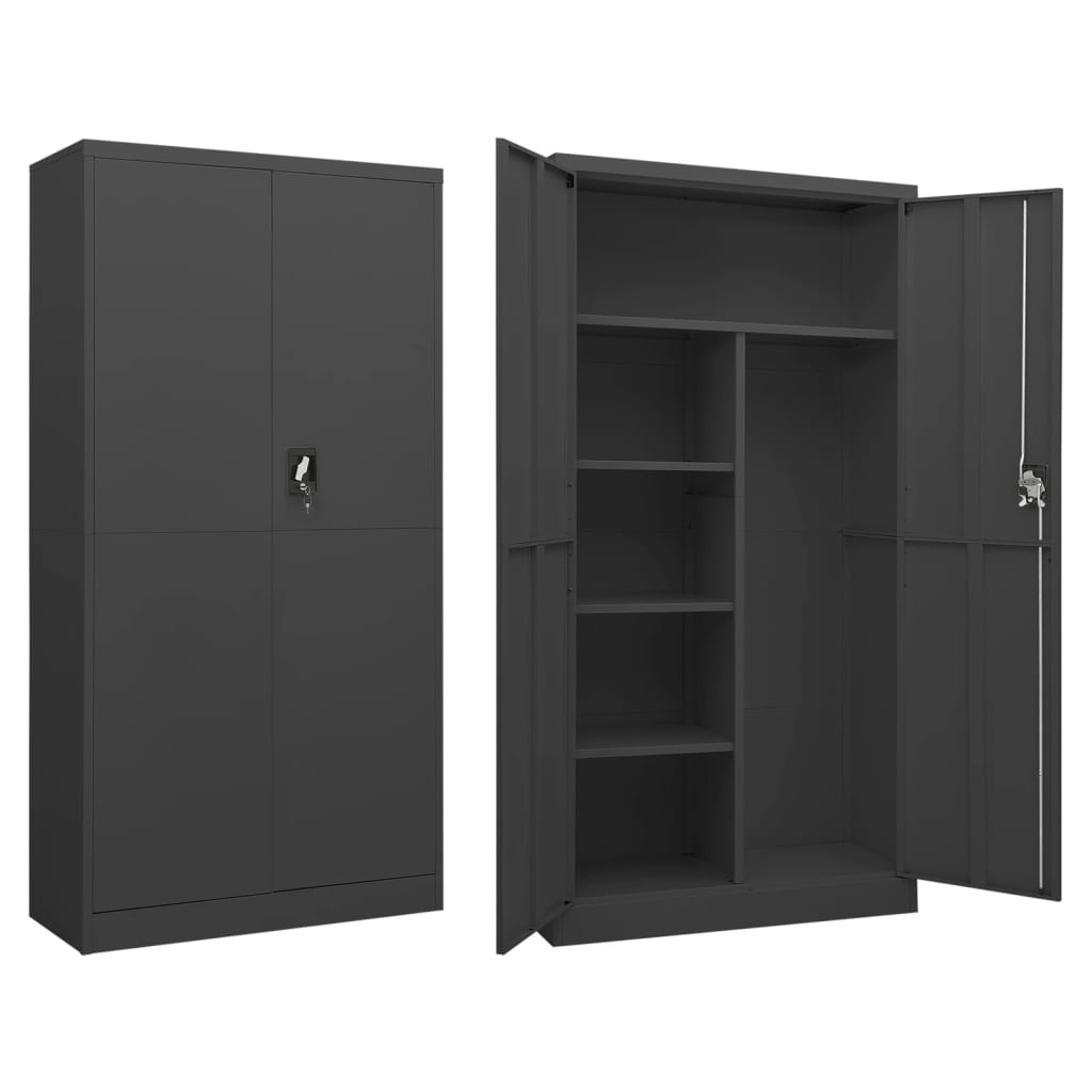 Galleria Design Locker Cabinet Anthracite 90x40x180 cm Steel