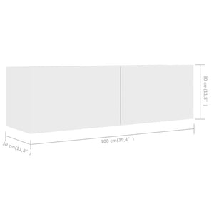 Galleria Design TV Cabinets 3 pcs White Engineered Wood