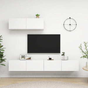 Galleria Design TV Cabinets 3 pcs White Engineered Wood