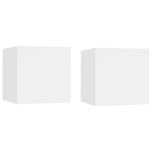 Galleria Design Bedside Cabinets 2 pcs White 30.5x30x30 cm Engineered Wood