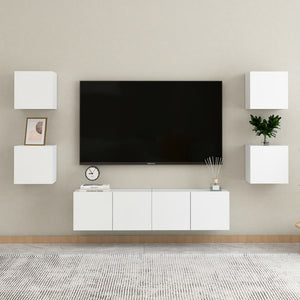 Galleria Design Bedside Cabinets 2 pcs White 30.5x30x30 cm Engineered Wood
