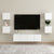 Galleria Design Bedside Cabinets 2 pcs White 30.5x30x30 cm Engineered Wood