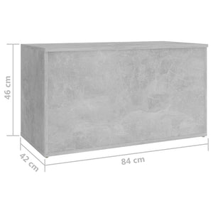 Galleria Design Storage Chest Concrete Grey 84x42x46 cm Engineered Wood