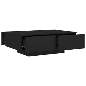 Galleria Design Coffee Table Black 90x60x31 cm Engineered Wood