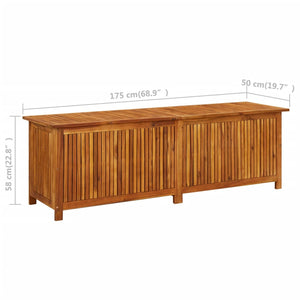 Galleria Design Garden Storage Box 175x50x58 cm Solid Acacia Wood