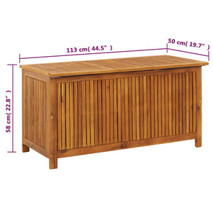 Galleria Design Garden Storage Box 113x50x58 cm Solid Acacia Wood