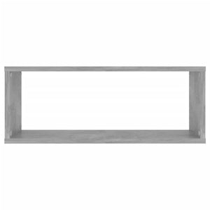 Galleria Design Wall Cube Shelf 2 pcs Concrete Grey 60x15x23 cm Engineered Wood