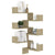 Galleria Design Wall Corner Shelf 2 pcs Sonoma Oak 40x40x50 cm Engineered Wood