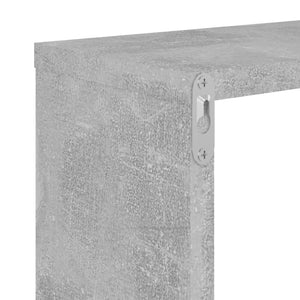 Galleria Design Wall Shelf 2 pcs Concrete Grey 100x15x20 cm Engineered Wood