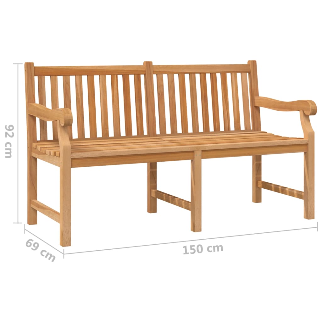 Galleria Design Garden Bench 114 cm Solid Teak Wood