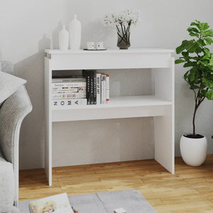 Galleria Design Console Table White 80x30x80 cm Engineered Wood