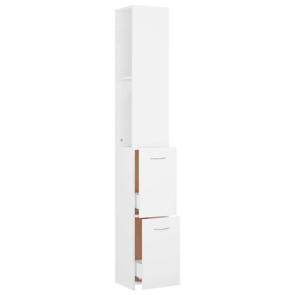 Galleria Design Bathroom Cabinet White 25x26.5x170 cm Engineered Wood