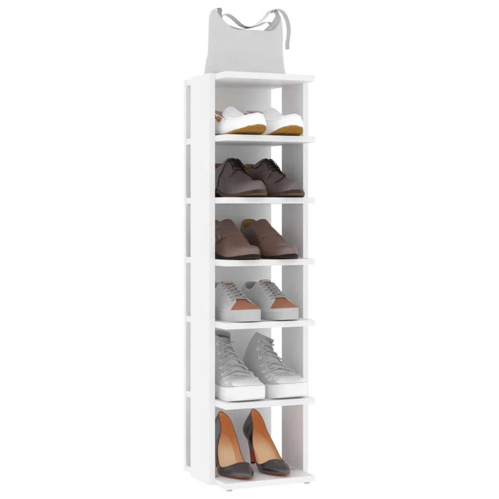 Galleria Design Shoe Cabinet White 27.5x27x102 cm Engineered Wood