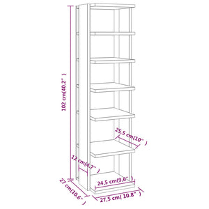 Galleria Design Shoe Cabinet White 27.5x27x102 cm Engineered Wood