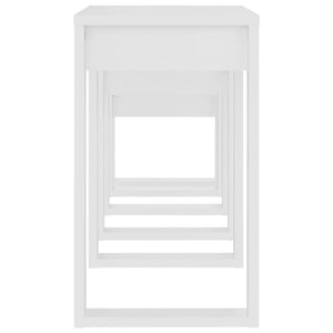 Galleria Design Nesting Tables 3 pcs White Engineered Wood