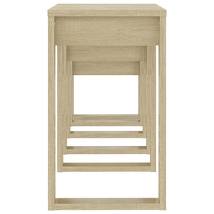 Galleria Design Nesting Tables 3 pcs Sonoma Oak Engineered Wood