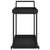 Galleria Design Bar Cart Black 100x45x83 cm Poly Rattan