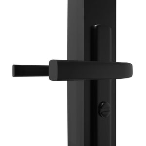 Galleria Design Interior Door ESG Glass and Aluminium 83x201.5 cm Black