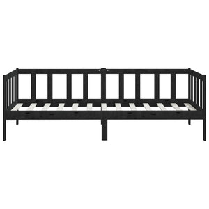 Galleria Design Day Bed without Mattress Black Solid Wood Pine 90x200cm