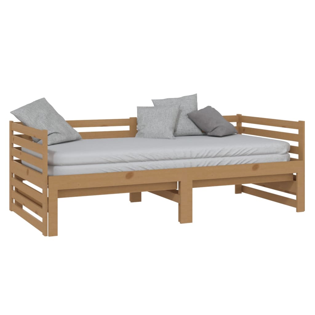 Galleria Design Pull-out Day Bed without Mattress Honey Brown 2x(90x200)cm