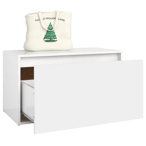 Galleria Design Hall Bench 80x40x45 cm White Engineered Wood