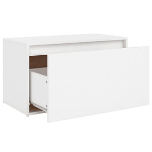 Galleria Design Hall Bench 80x40x45 cm White Engineered Wood
