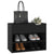 Galleria Design Shoe Bench Black 60x30x45 cm Engineered Wood