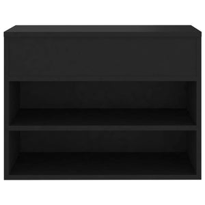 Galleria Design Shoe Bench Black 60x30x45 cm Engineered Wood