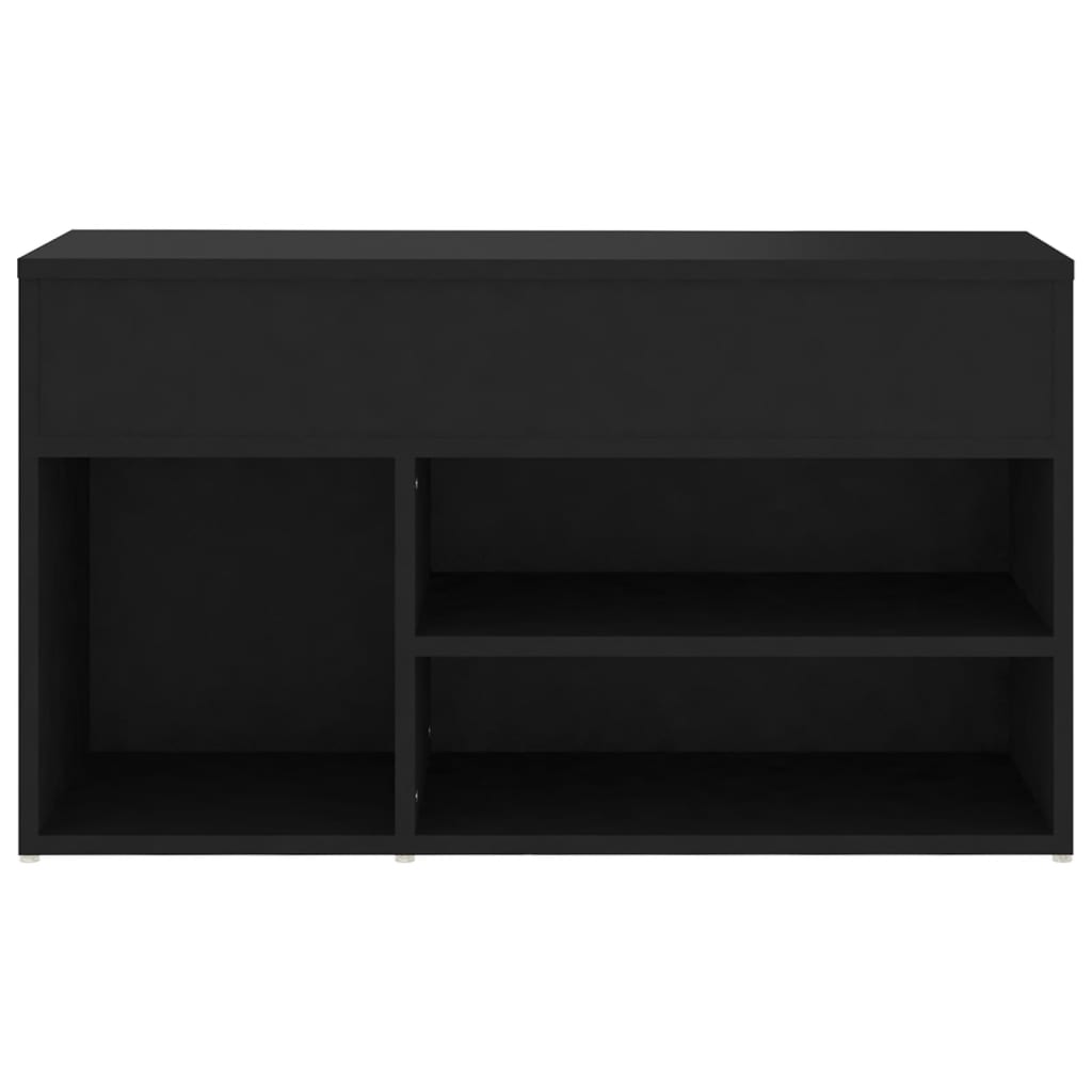 Galleria Design Shoe Bench Black 80x30x45 cm Engineered Wood