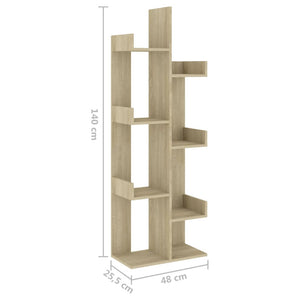 Galleria Design Book Cabinet Sonoma Oak 48x25.5x140 cm Engineered Wood
