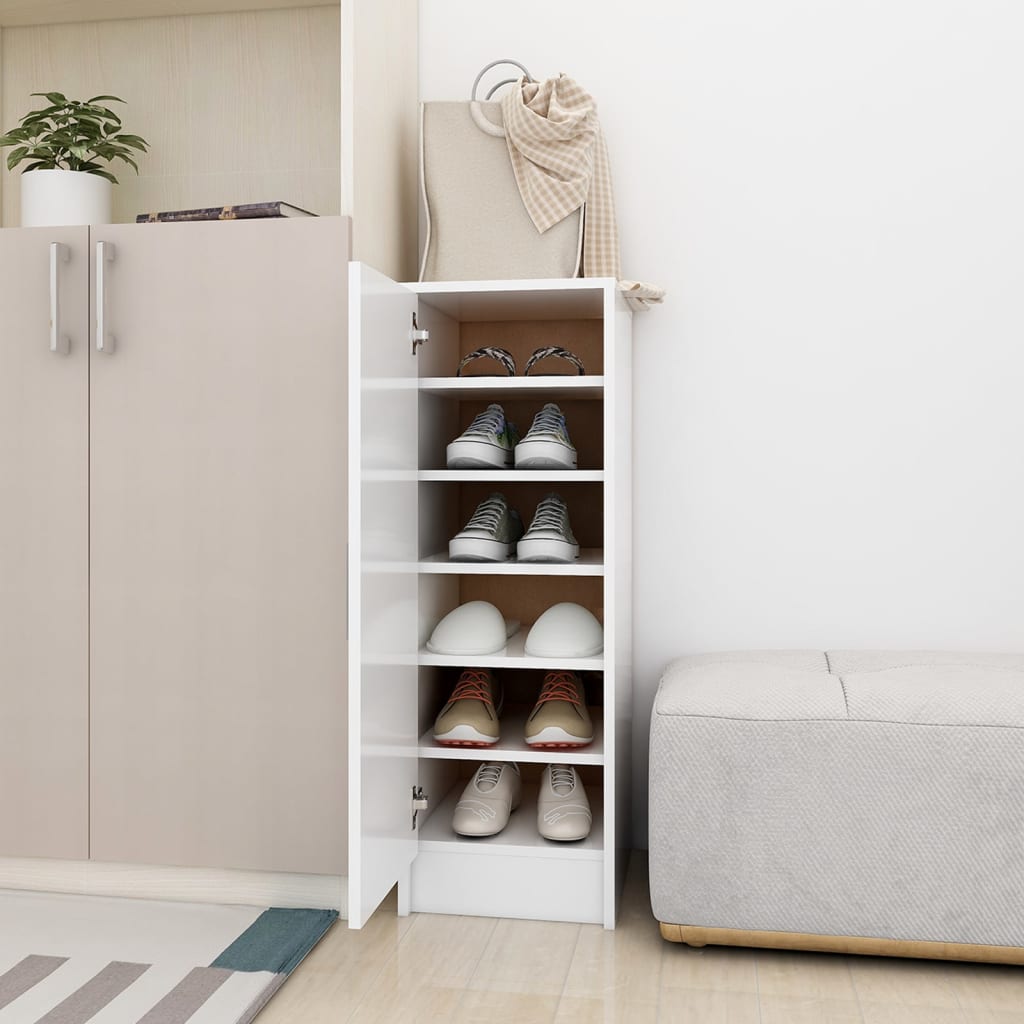 Galleria Design Shoe Cabinet White 32x35x92 cm Engineered Wood