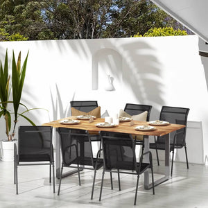 Galleria Design Garden Chairs 2 pcs Steel and Textilene Black