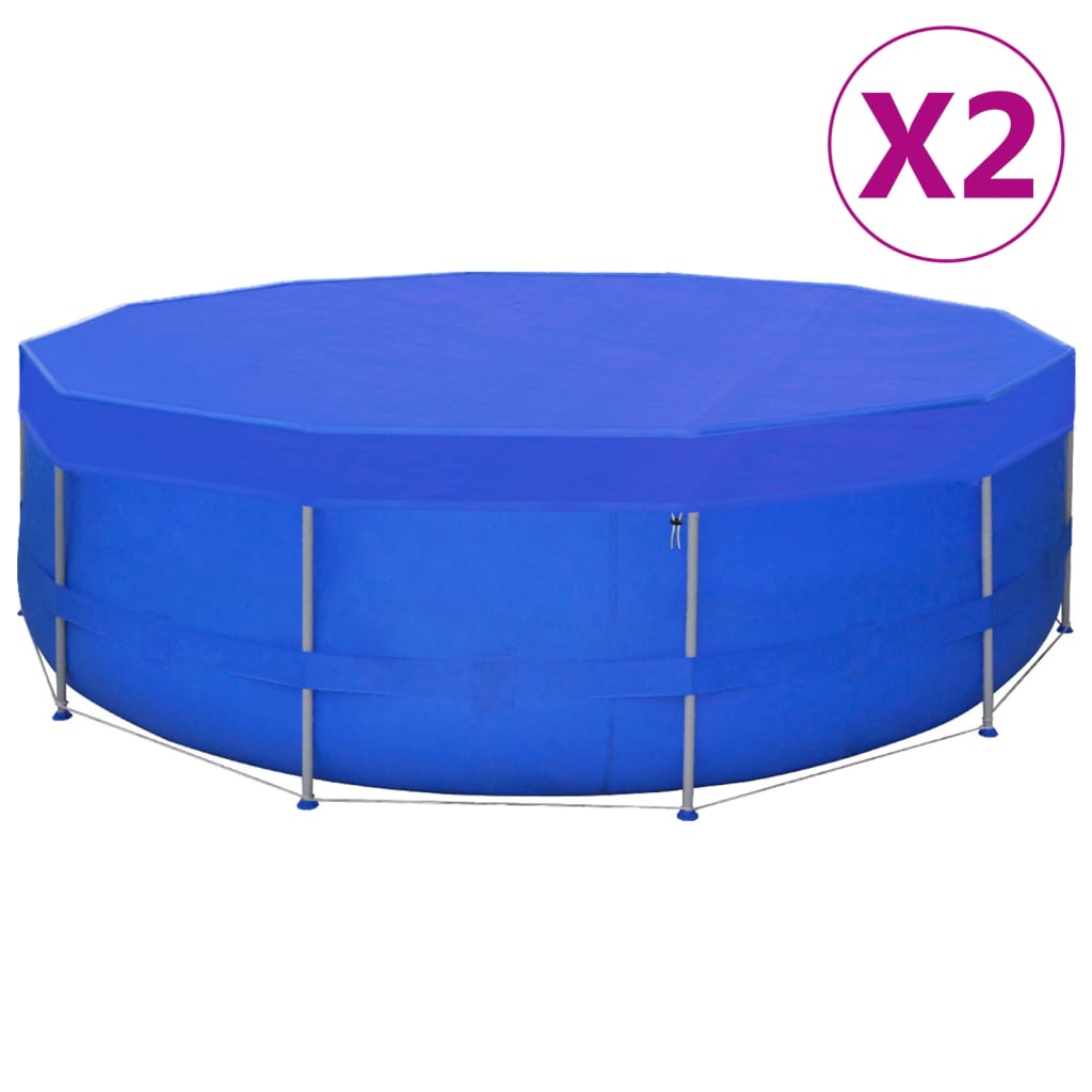 Galleria Design Pool Covers 2 pcs PE Round 460 cm 90 g/m²
