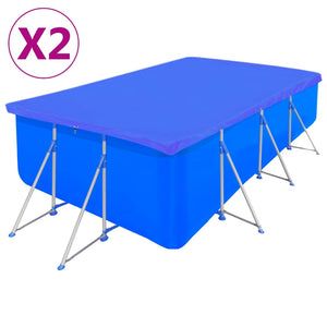 Galleria Design Pool Covers 2 pcs PE Rectangular 90 g/sqm 540x270 cm