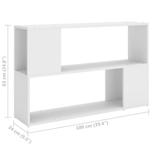 Galleria Design Book Cabinet White 100x24x63 cm Engineered Wood