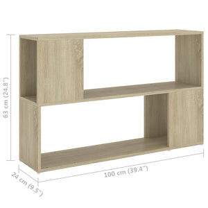 Galleria Design Book Cabinet Sonoma Oak 100x24x63 cm Engineered Wood