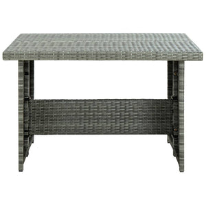 Galleria Design 6 Piece Garden Lounge Set with Cushions Poly Rattan Black