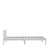 Galleria Design 810068 Galleria Design Bed Frame without Mattress White Solid Wood 90x200 cm