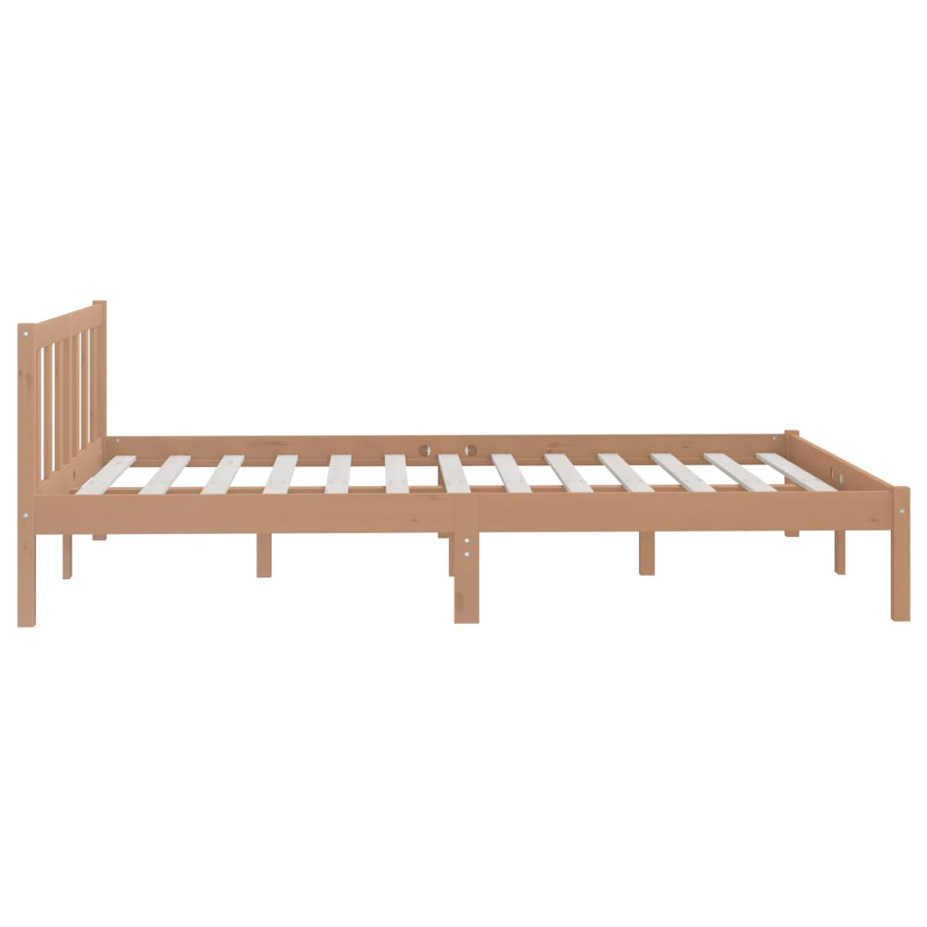 Galleria Design 810080 Galleria Design Bed Frame without Mattress Honey Brown Solid Wood 120x200 cm