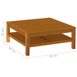 Galleria Design 10 Piece Garden Lounge Set with Cream Cushion Solid Acacia Wood