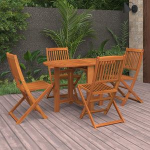 Galleria Design 5 Piece Garden Dining Set Solid Acacia Wood