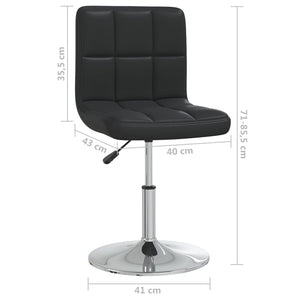 Galleria Design Dining Chair Black Faux Leather
