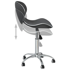 Galleria Design Swivel Dining Chairs 4 pcs Grey Faux Leather
